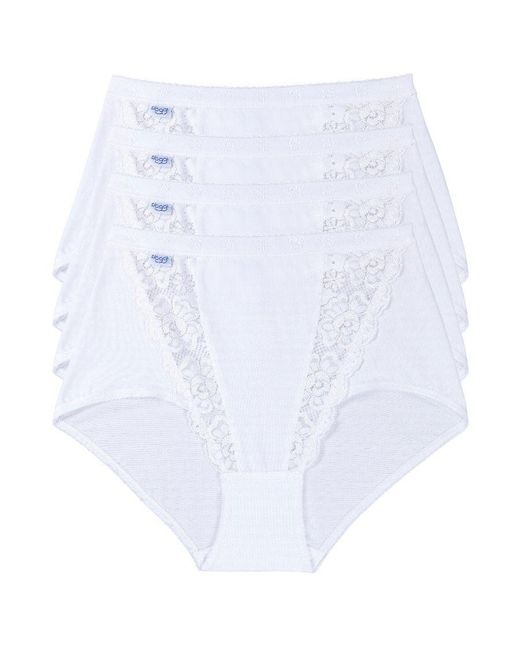 Sloggi Brown Chic Maxi 4 Pack Briefs