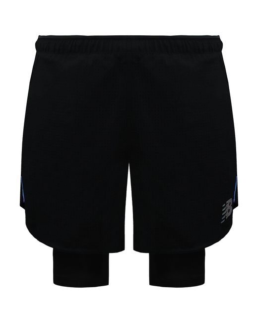 New Balance Black Q Speed 5Inch 2In1 Shorts for men
