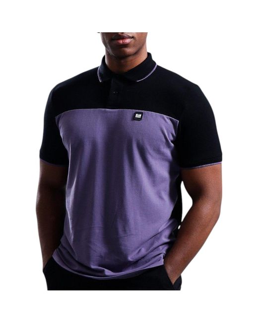 Weekend Offender Blue Polo Shirt Lario Summer Wear Casual Cotton Tops for men