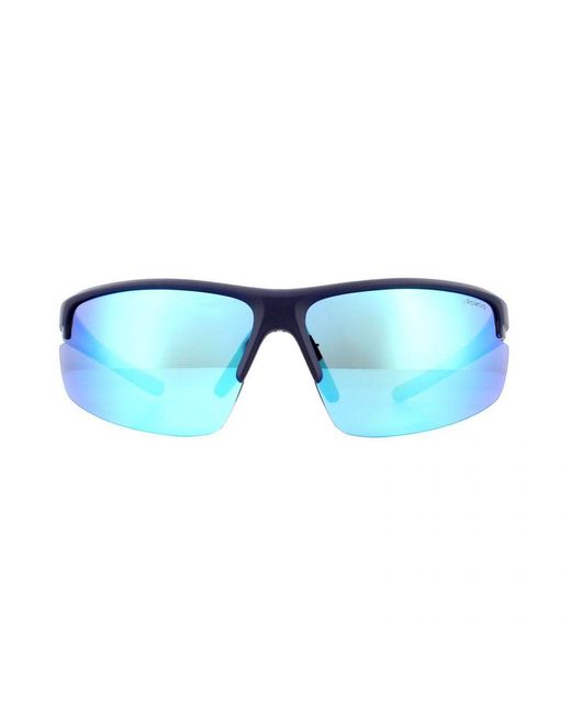 Polaroid Blue Sport Mirror Polarized Sunglasses for men