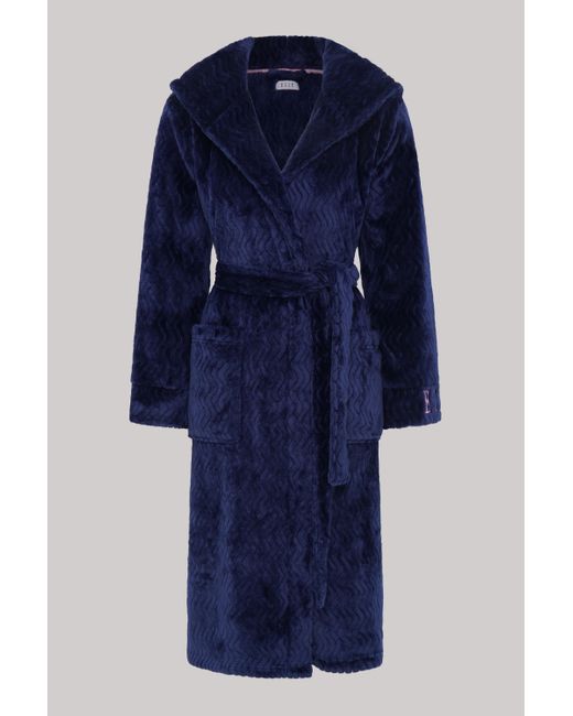 Elle Blue Wave Fleece Gown