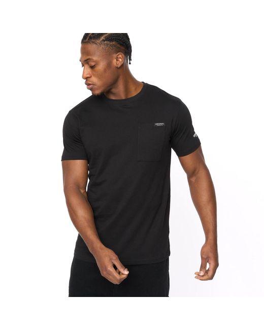 Crosshatch Black Portville T Shirt for men