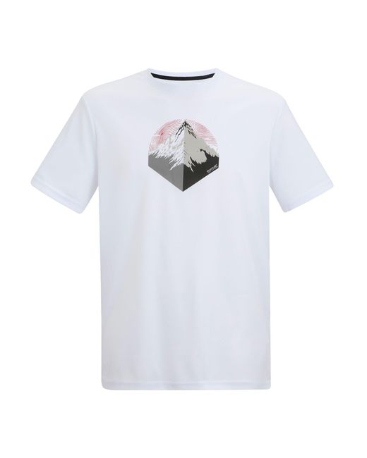Regatta White Fingal Mountain T-Shirt for men