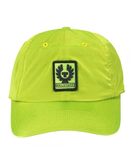 Belstaff Green Phoenix Logo Lime Cap for men