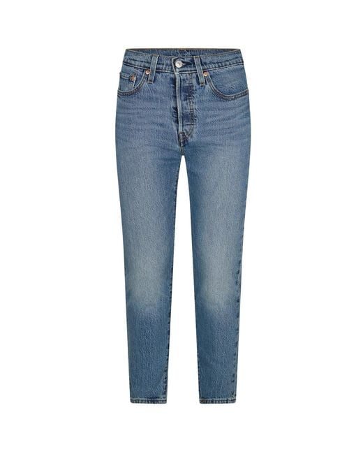 Levi's Blue Levi's /Ladies 501 Same Intent Skinny Jeans (Light) Cotton