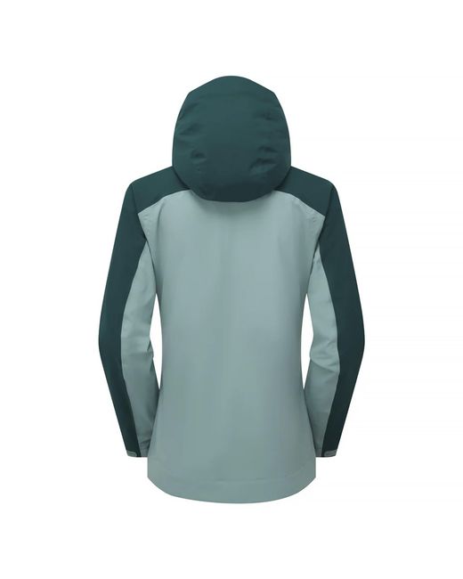 Sprayway Green Ladies Lightweight Waterproof Hooded Hiking Rain With Zip Shell Jacket Coat