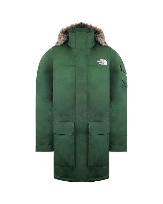 The North Face Green Mcmurdo Parka Jacket Nylon for men