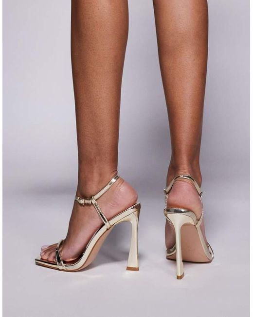 SIMMI Purple London Aeros Barely There Heeled Sandals