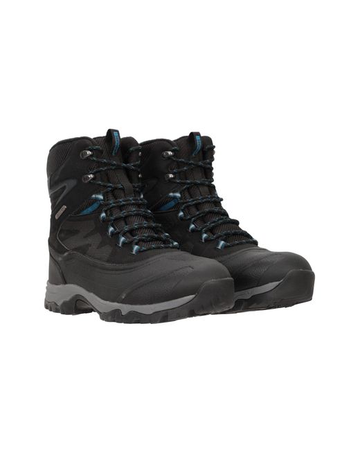 Mountain Warehouse Black 'Piste Basher Extreme' Snow Boots Waterproof Upper Winter Shoes for men