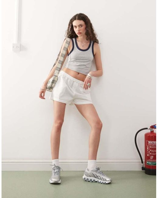 Collusion Natural Woven Boxer Shorts