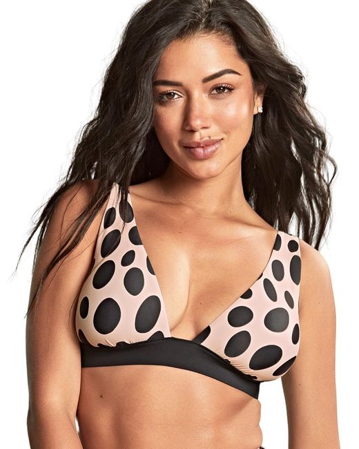Panache Black Amalfi Kara Non Wired Triangle Bikini Top