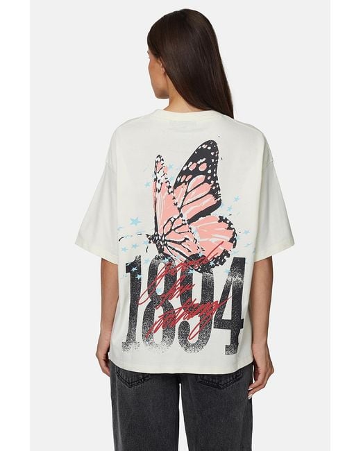 Good For Nothing White Relaxed Fit Graphic Tee