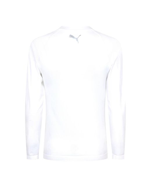 PUMA White Winter Bodywear Ls Top for men