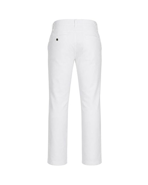 Under Armour White Match Play Tapered Golf Trousers for men