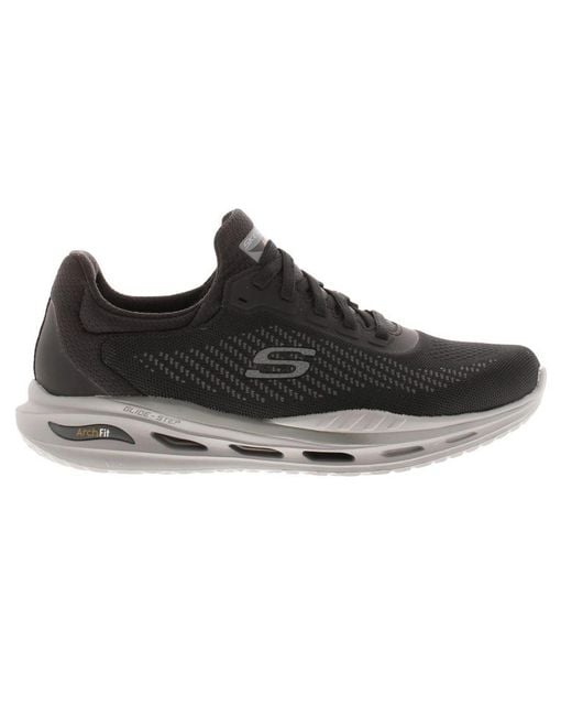 Skechers Black Trainers Arch Fit Orvan Trayv Lace Up for men