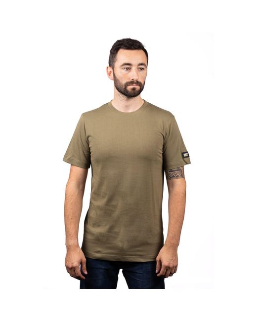 Caterpillar Green Essentials Short-Sleeve Cotton T-Shirt for men