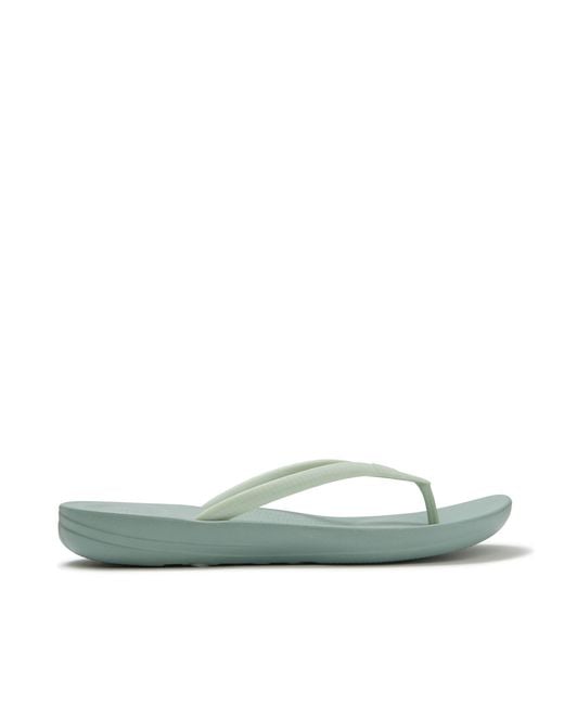 Fitflop Green X Pantone Iqushion Iceberg Flip Flops