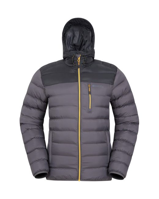 Mountain Warehouse Blue 'Link' Padded Jacket Water Resistant Warm Everyday Coat for men
