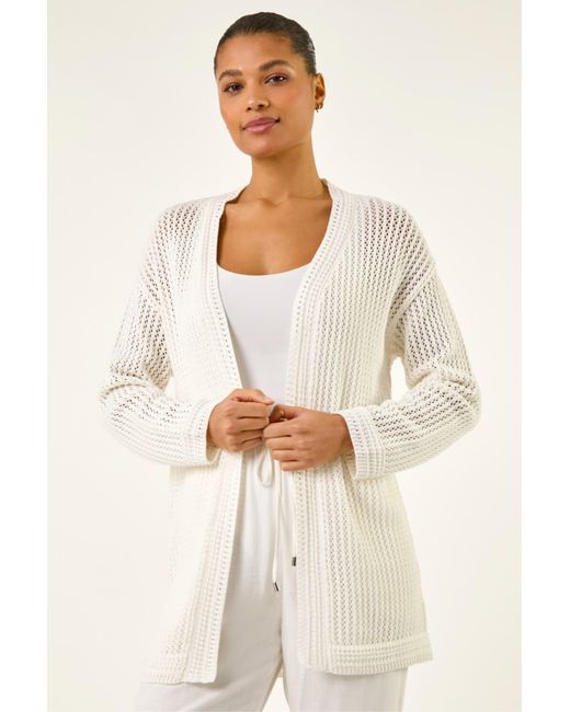 Roman Natural Stitch Knit Cardigan