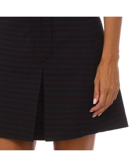 Sinequanone Black Sergent J000719 Printed Button Skirt