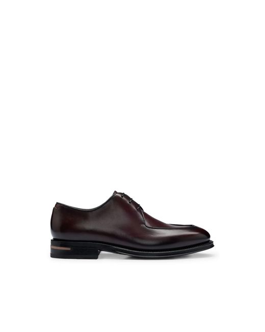 Boss Brown Terry Derby Shoes for men