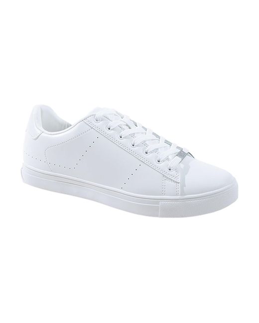 Luke 1977 White Leonard Premium Pu Trainers for men