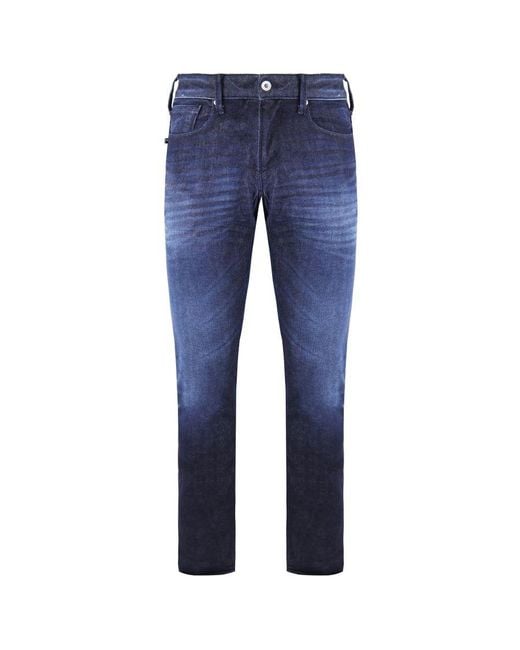 Emporio Armani Blue Slim Fit Jeans for men