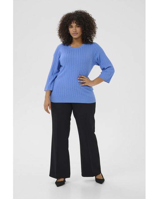 Kaffe Pullover Regular Fit Dark in het Blue