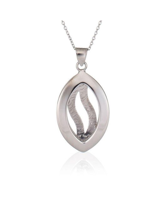 Orphelia Metallic 925 Sterling Chain With Pendant
