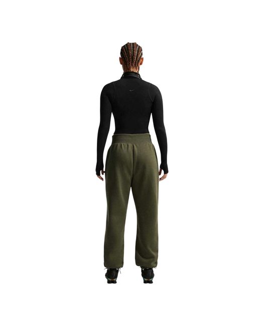 Nike Black Ladies Saint-Germain Fleece Phoenix Relaxed Fit Joggers