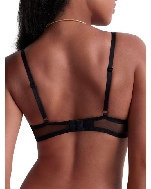 Aubade Black Sheer Emotion Push-Up Bra