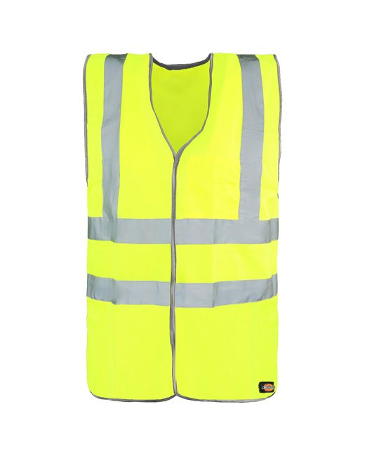 Dickies Yellow Hi-Vis Highway Safety Reflective Vest for men
