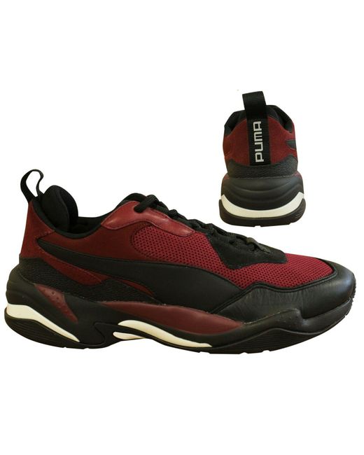 PUMA Black Thunder Spectra Chunky Lace Up Casual Trainers 367516 03 B89C Leather for men