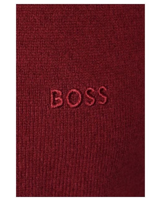 Boss Red Hugo Boss Marlo Half Zip Knitwear Dark for men