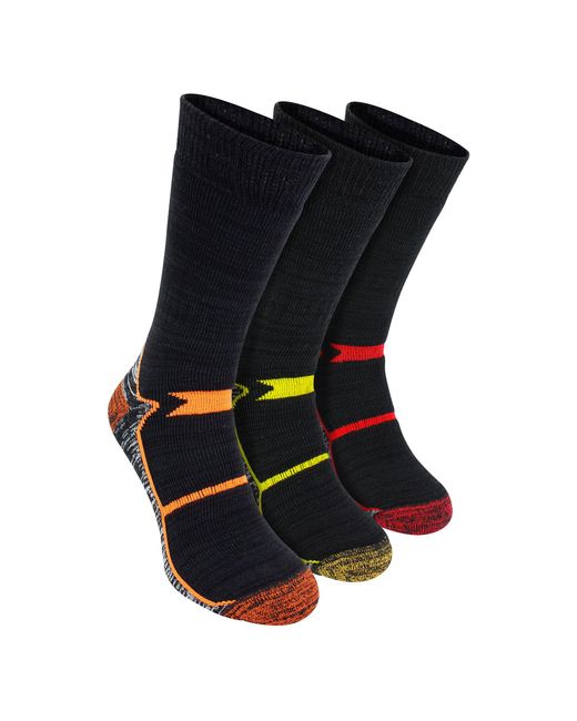 thumbnail image 2 of Sock Snob Men's Multipack Hi Vis Work Socks - Cotton Crew Length, One Size 2 of 5