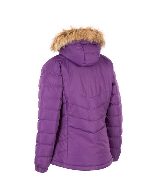 Trespass Purple Ladies Nadina Waterproof Padded Jacket