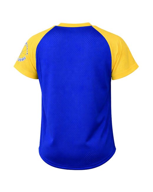 Mitchell & Ness Blue Nba Golden State Warriors Final Seconds Mesh T-Shirt for men