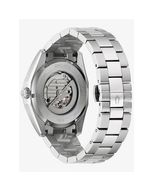 Bulova Metallic Surveyor Watch 96A270 Stainless Steel for men
