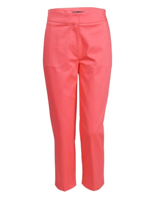 Secret Label Red Cropped Smart Trousers