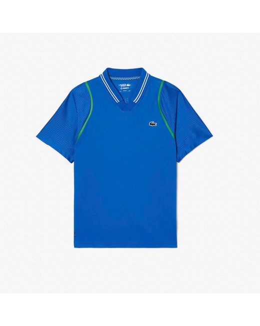 Lacoste Tennis X Daniil Medvedev Poloshirt In Blauw in het Blue voor heren