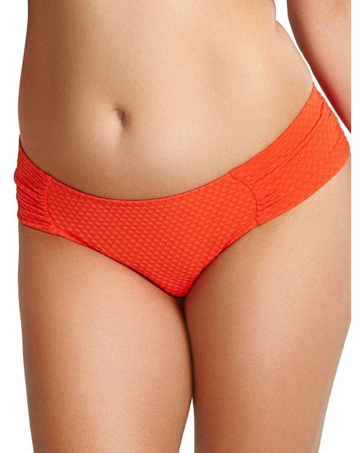 Panache Orange Echo Gather Bikini Brief