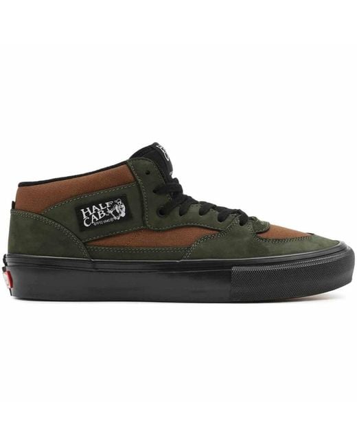 Vans Black Skate Half Cab Shoes Nubuck Leather for men