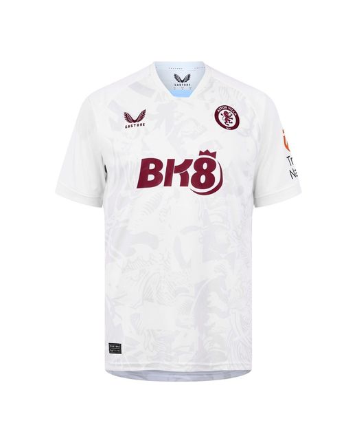 Castore White Aston Villa Away Shirt 2023 2024 Adults for men
