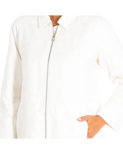 Karl Marc John White Long Sleeve Cut Jacket 9063