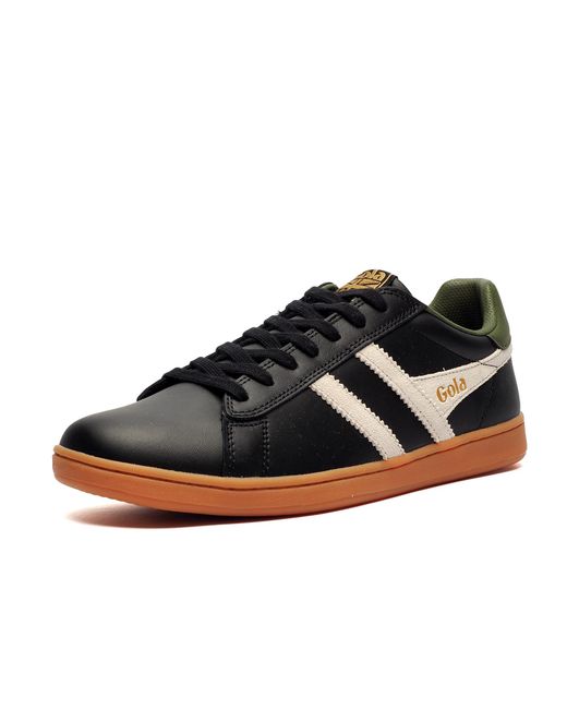 Gola Black Classics Equipe Ii Leather Trainers for men
