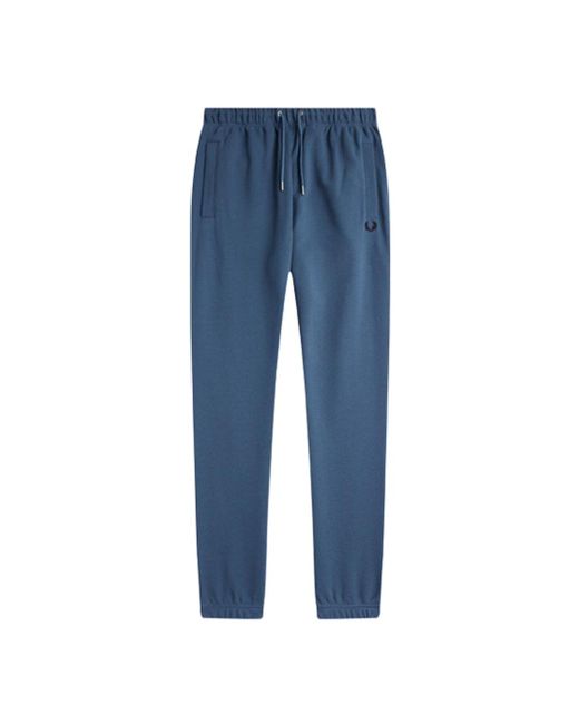 Fred Perry Blue Midnight Loopback Sweatpants for men