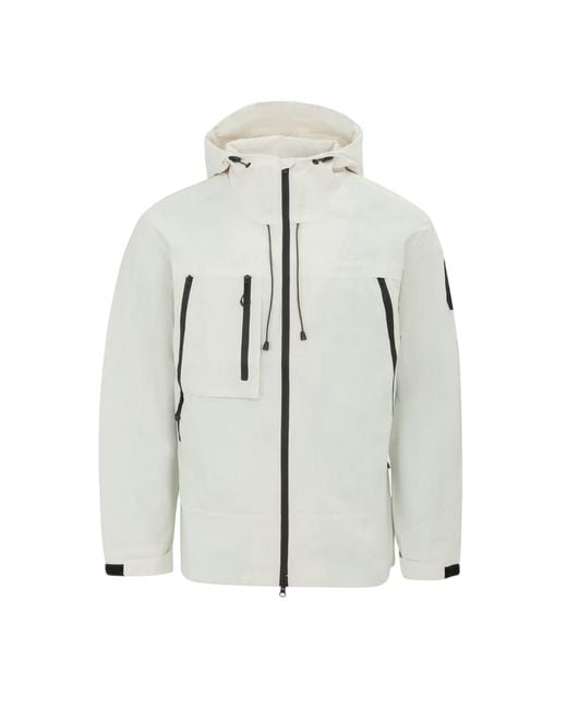 Firetrap Gray Windproof Hooded Windbreaker for men