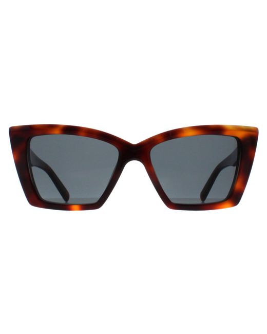 Saint Laurent Blue Cat Eye Havana Sl657