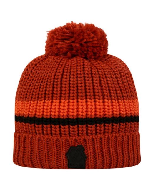 Dare 2b Red Thinker Ii Knitted Bobble Beanie Hat for men