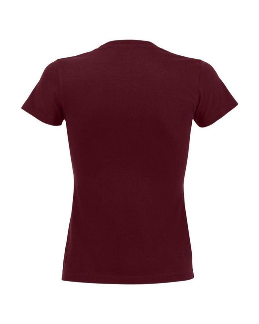 Sol's Purple Ladies Imperial Heavy Short Sleeve T-Shirt